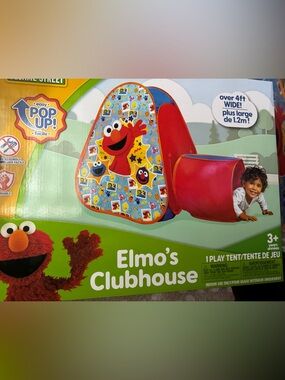 Sesame Street Elmo Play Tent - Red & Blue